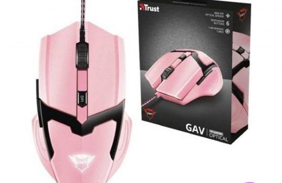 Mouse Gamer Trust Gav Gxt 101p 4800dpi Pink