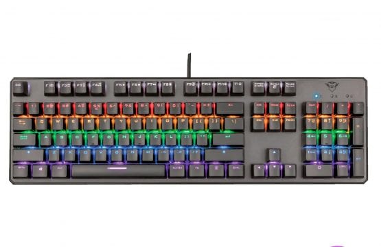 Teclado Mecánico Gamer Trust Rgb Asta Gxt 865