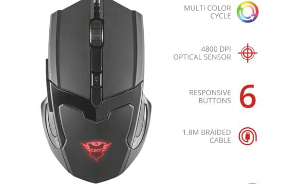 Mouse Gamer Trust Gav Gxt 101 4800dpi Rgb