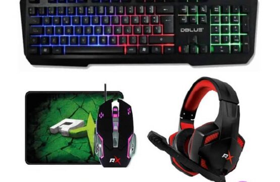 KIT 4 EN 1 GAMER PRO PACK TECLADO + MOUSE + AUDIFONOS + MOUSEPAD