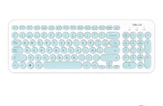 Teclado Usb Dblue Dbk755 Ultra Delgado Celeste