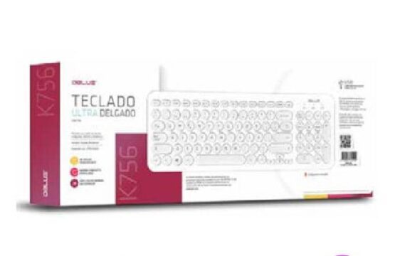 Teclado Usb Dblue Dbk756 Ultra Delgado Blanco