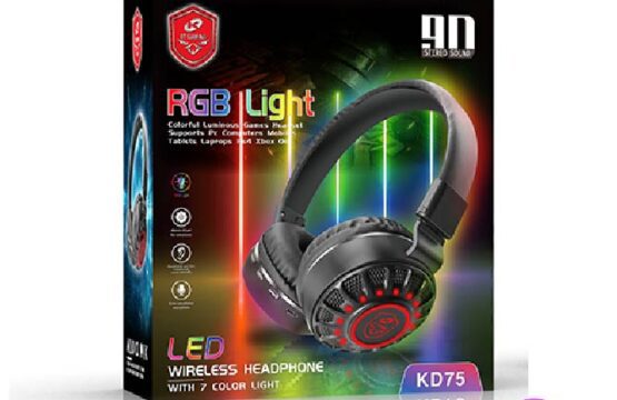 AUDIFONO GAMER BT RGB LIGHT KD75 NEGRO