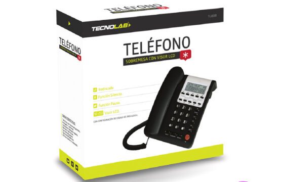 Telefono escritorio tecnolab con visor lcd