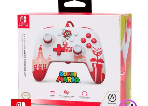 Control Joystick Powera Nintendo Switch Mario Red/white