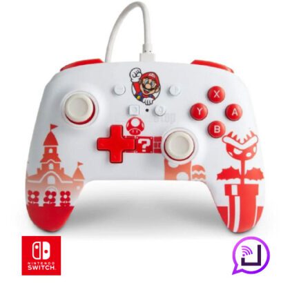 Control Joystick Powera Nintendo Switch Mario Red/white