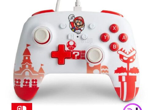 Control Joystick Powera Nintendo Switch Mario Red/white