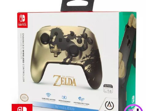 Control Joystick PowerA Nintendo Switch Zelda Gold Rider